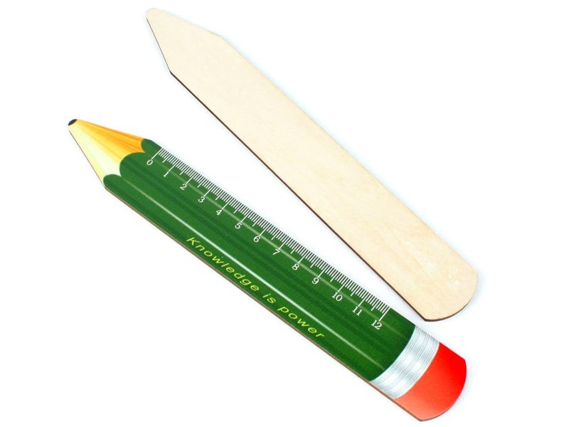 pravítko dřevěné-12cm tužka