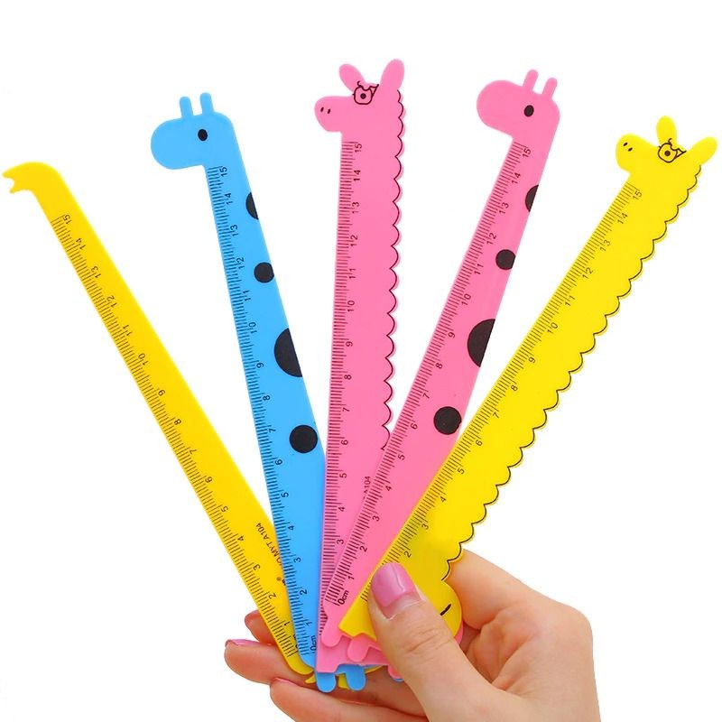 pravítko 15 cm PVC žirafa/lama/slon