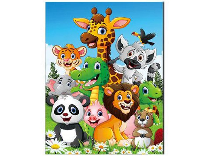 magnet 3D obrázek - zvířata 65x82mm-748 zvířátk