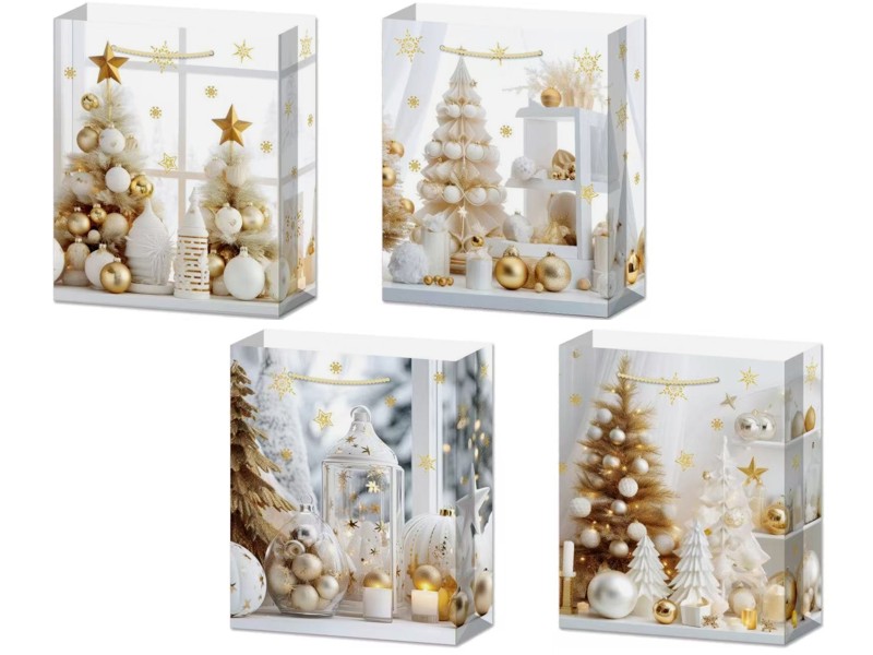 taška lakovaná 128g 32x44x11 XL Vánoce-2792