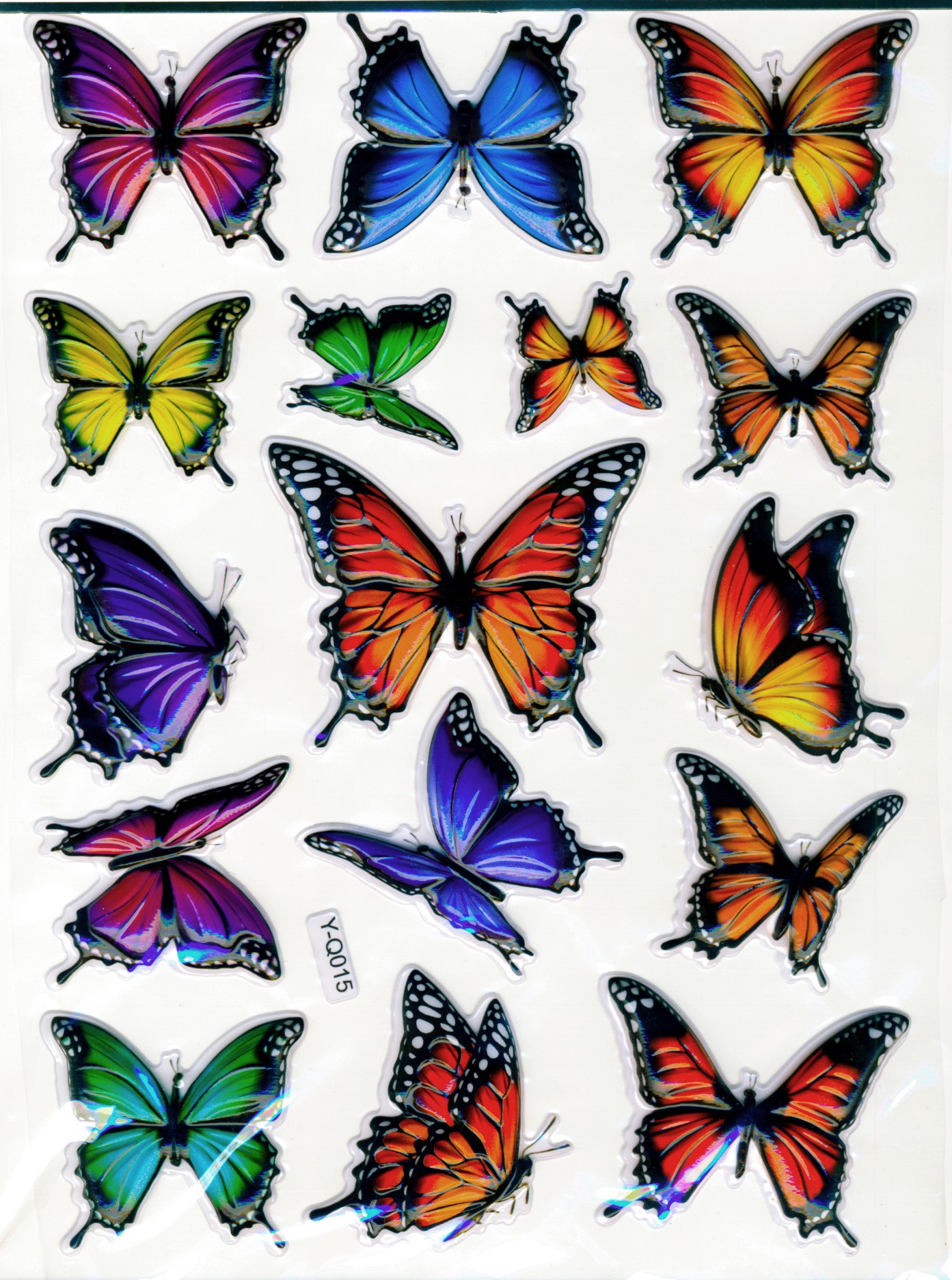 samolepky plastické zvířata 19x30cm