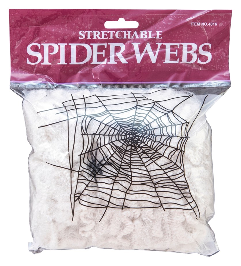 pavoučí síť bílá 60g+6 pavouků