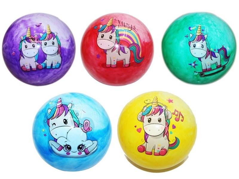 míč 23cm PVC nenafouklý-007 unicorn