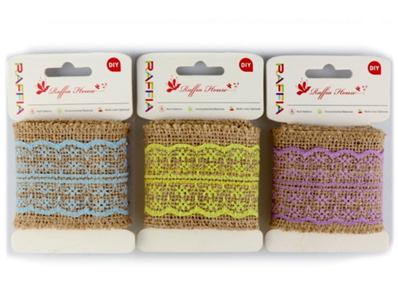stuha juta + polyester 1m