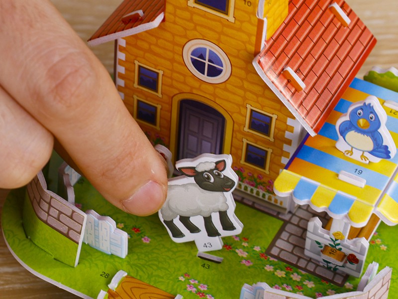 model 3D puzzle zvířátka 10x9x9cm