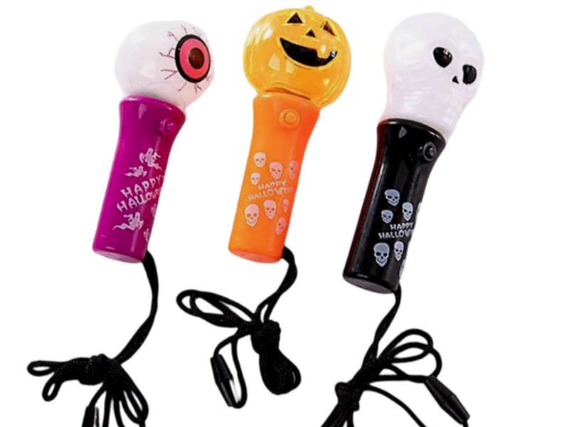 světlo LED 4x12cm Halloween plast