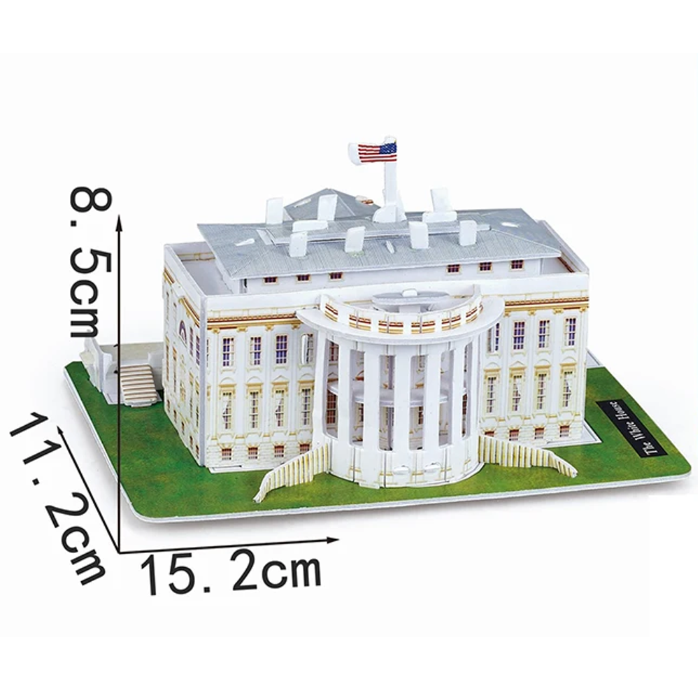 model 3D puzzle světové stavby papír/PU-257 W.hous