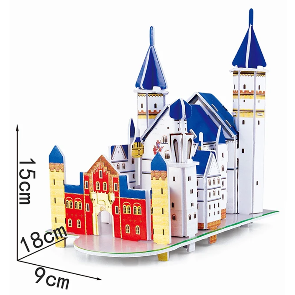 model 3D puzzle světové stavby papír/PU-243 Neusch