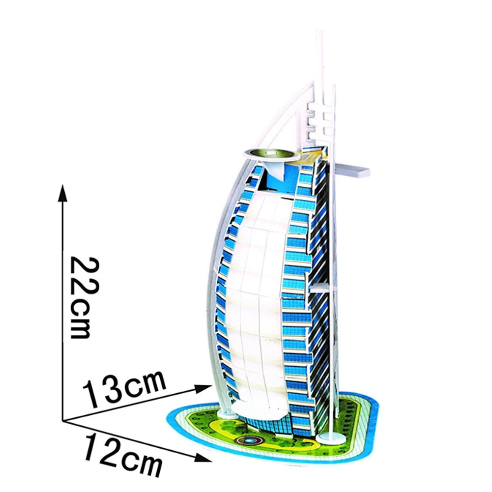 model 3D puzzle světové stavby papír/PU-251 Al Ara