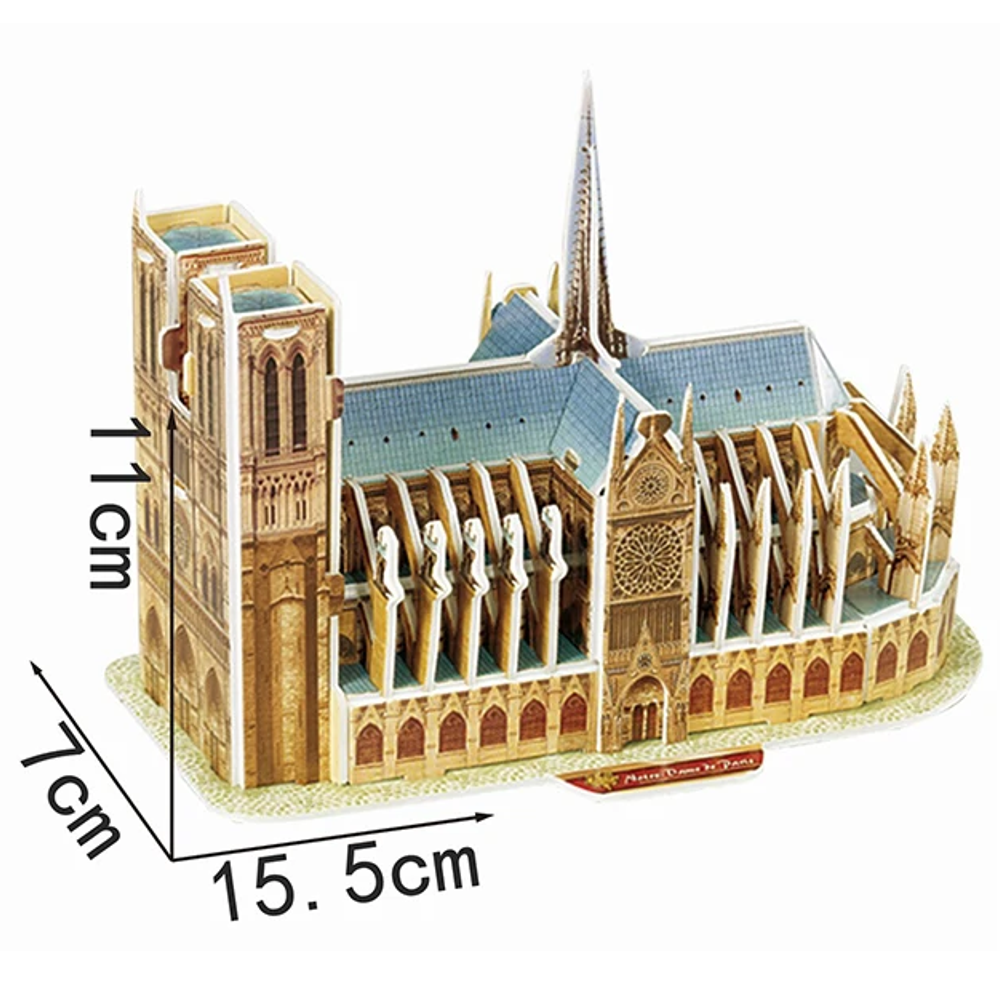 model 3D puzzle světové stavby papír/PU-255 Notr.D