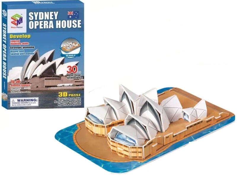 model 3D puzzle světové stavby papír/PU-208 Sydney