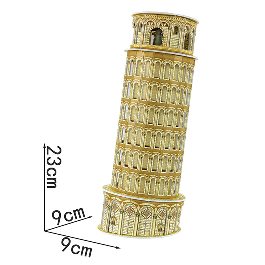 model 3D puzzle světové stavby papír/PU-241 Pisa