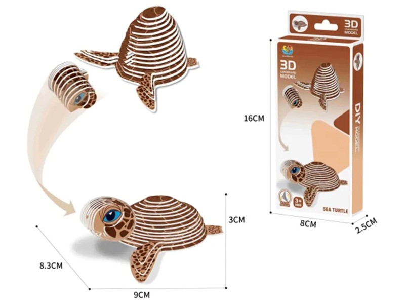 model 3D puzzle zvířátka-45J želva