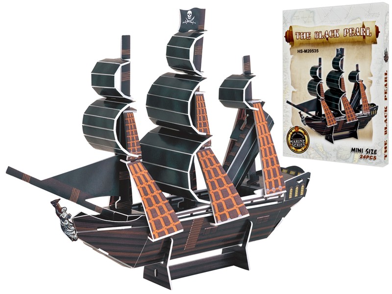 model 3D puzzle lodě-20 Č. Perla