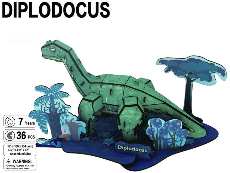 model 3D puzzle papír/PU-216 Diplodo