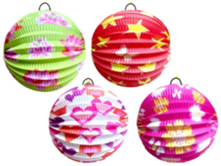 lampion 16 cm koule s potiskem