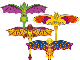 létající drak 120x90cm polyester