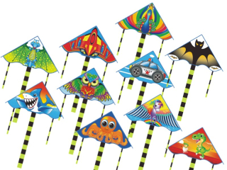 létající drak 115x55+120cm polyester