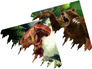 létající drak 120x80cm polyester