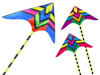 létající drak 155x75+200cm polyester