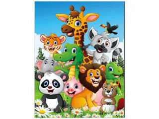 magnet 3D obrázek - zvířata 65x82mm-748 zvířátk