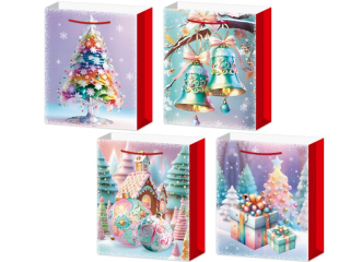taška LUX 210g 26x32x10cm L Vánoce-10519