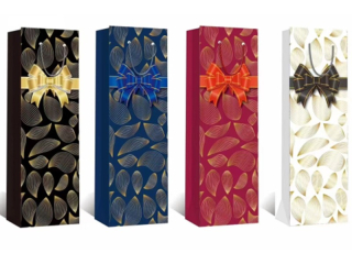taška LUX dárková lahev papír 210g-1128