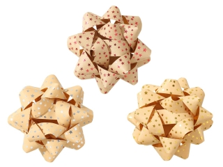 rozeta craft papír 10cm+hologram hvězdy