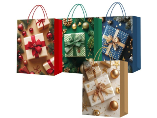 taška Craft 120g 26x32x12cm L Vánoce-1063 dárky