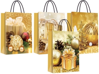 taška Craft bílá 31,5x42x11,5cm XL Vánoc-03 ozdoby