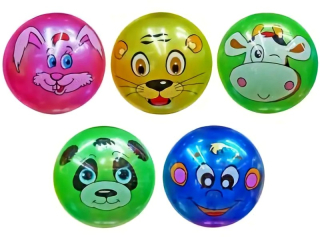 míč 23cm PVC nenafouklý-009 zvířata