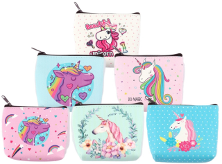 peněženka PU 11x9x2cm s potiskem-unicorn