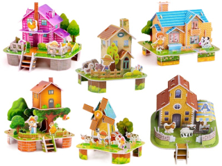 model 3D puzzle zvířátka 10x9x9cm