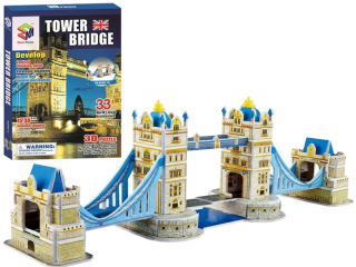 model 3D puzzle světové stavby papír/PU-247 Tow.Br