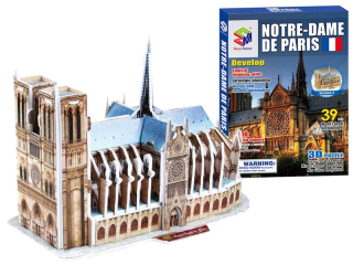 model 3D puzzle světové stavby papír/PU-255 Notr.D