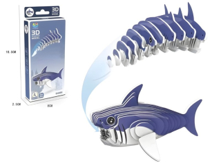 model 3D puzzle zvířátka-45D žralok