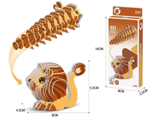 model 3D puzzle zvířátka-46B lev