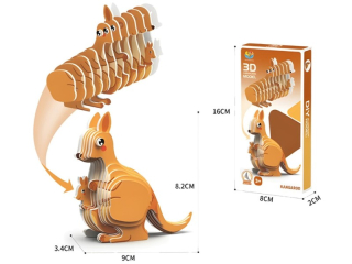 model 3D puzzle zvířátka-48A klokan