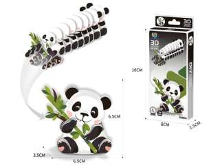 model 3D puzzle zvířátka-48F panda