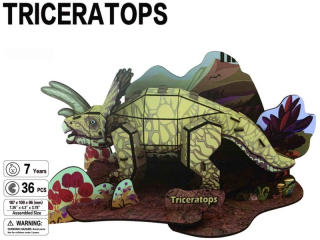 model 3D puzzle papír/PU-217 Tricera