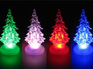 světlo LED stromek 5x10cm akrylic