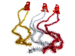 řetěz 5cmx2m 2 vrstvy Vánoce-modrý