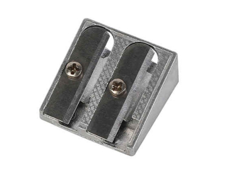 ořezávátko kovové 25x24x13mm 2 otvory
