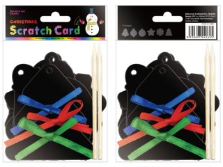 obrázky škrabací 6ks+stuhy+škrabátka Ván